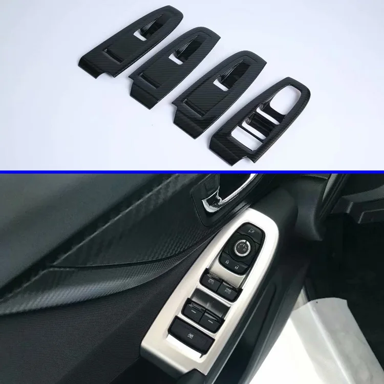 

Для 2018 2019 Subaru XV автомобильные аксессуары ABS дверь окно подлокотник Крышка переключатель панель отделка молдинг украшение