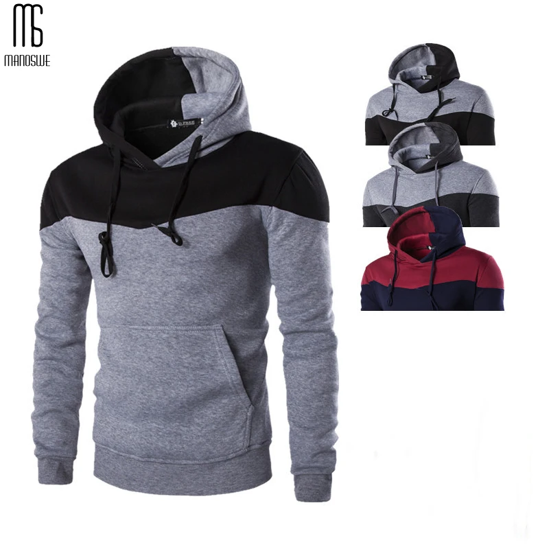 Manoswe/Повседневная приталенная рубашка с капюшоном в стиле пэчворк сезон весна