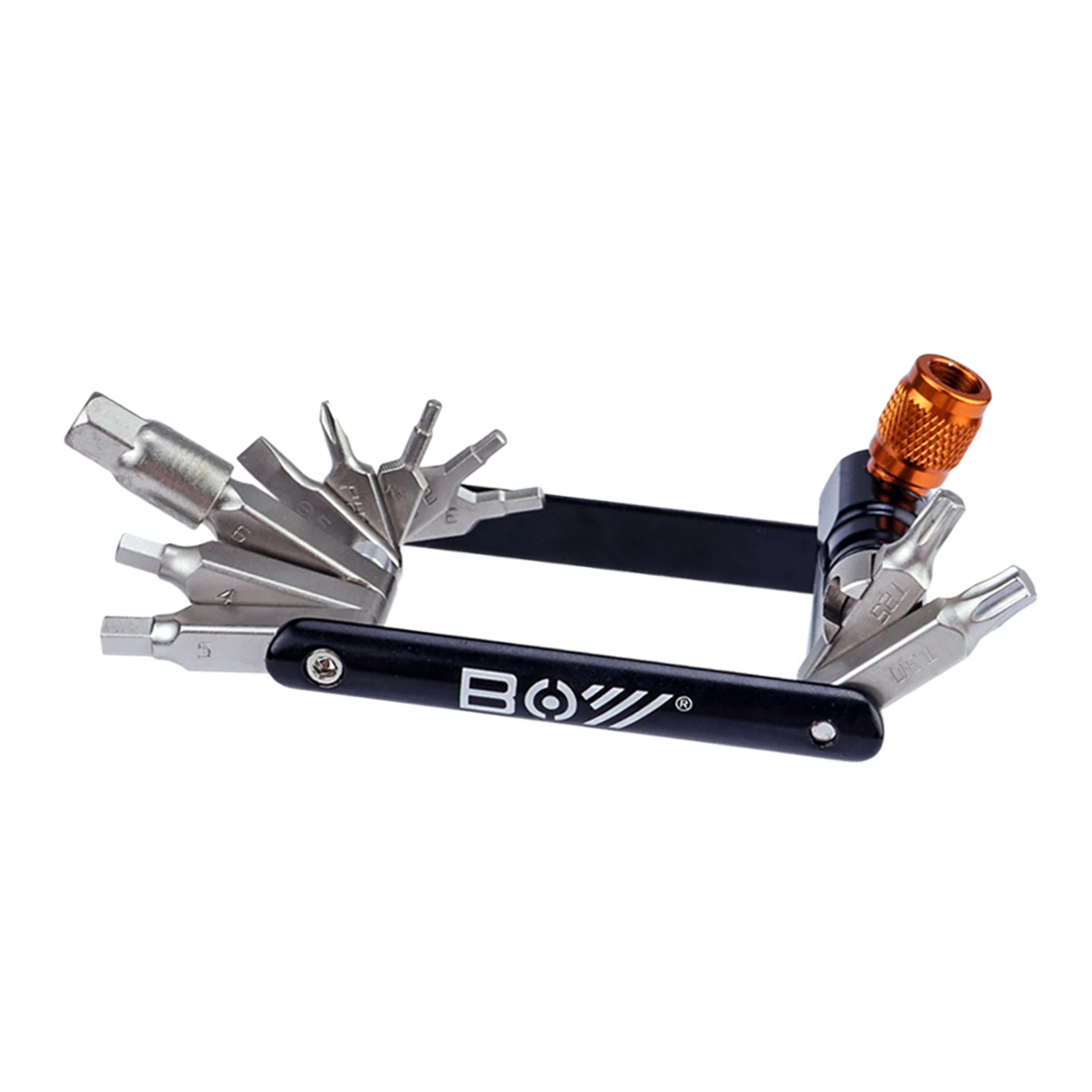 

Складной многофункциональный инструмент для ремонта велосипеда 11 в 1 гаечный ключ CO2 инфлятор шин MTB дорожный велосипед Многофункциональны...