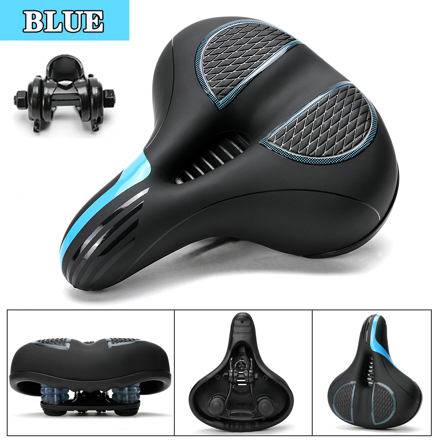

Men Women Bicycle Saddle Cover 3D GEL MTB Road Cycle Saddle Covers Hollow Breathable Comfortable Soft Cycling Seatsoft Bike Seat