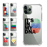 corner extra protection transparent tpu phone cases for samsung a50 a70 m20 m30 note s 9 10 11 20 plus pro dagestan flag
