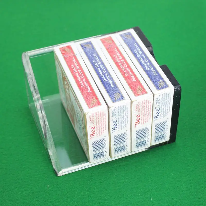 Акриловый держатель покерных карт для Техасского холдем покера/блэкджек 21 может