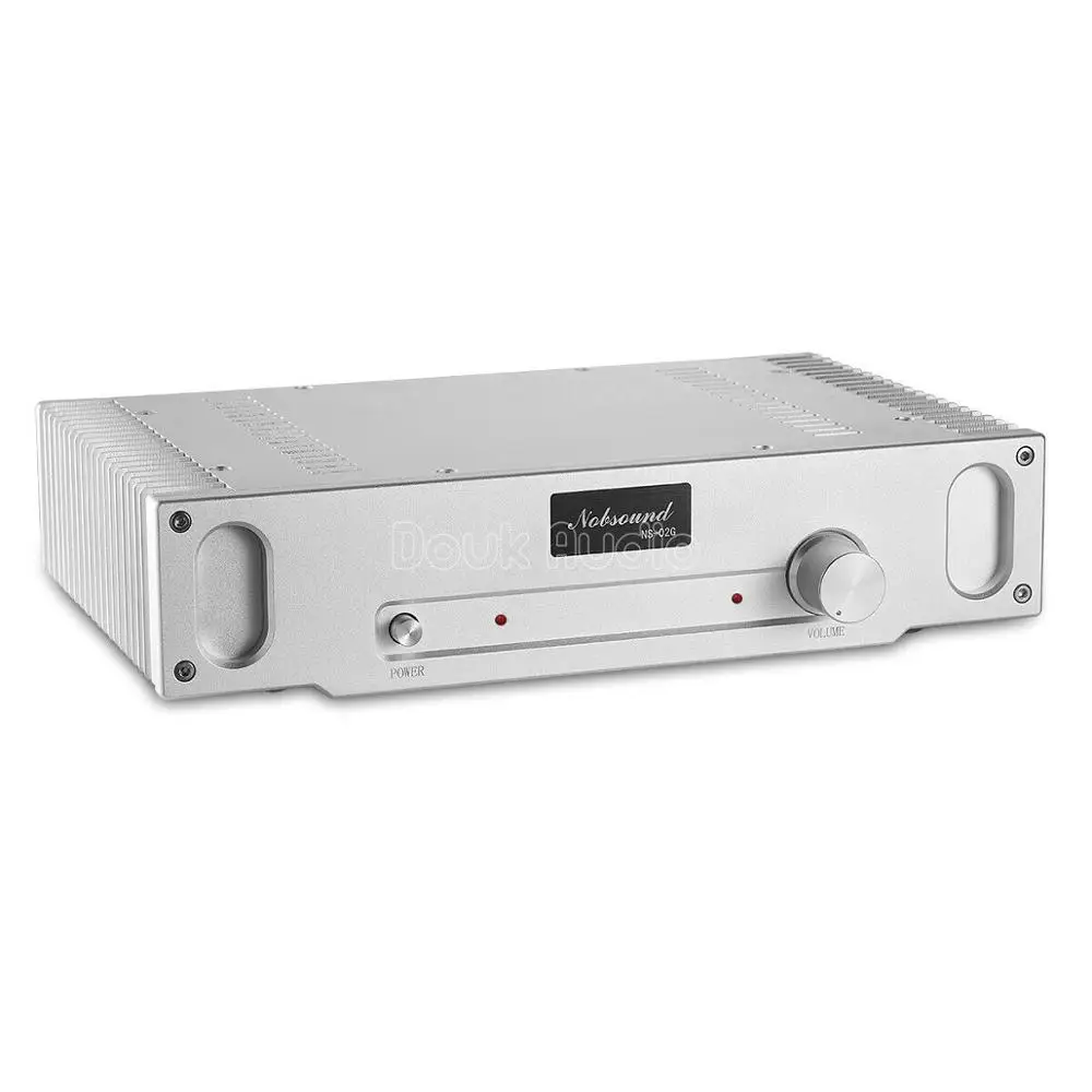 Douk аудио HiFi чистый класс а усилитель мощности домашний стерео аудио одноконцевый Усилитель 15 Вт* 2 см hood69. схема - Цвет: Серебристый