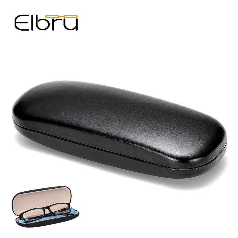 Чехол для очков Elbru из искусственной кожи в стиле ретро простой Жесткий протектор