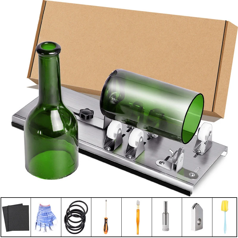 

Glass Bottle Cutter, Upgraded Bottle Cutting Tool Kit, DIY Machine for Cutting Wine, Beer, Liquor, Whiskey, Alcohol, Champagne