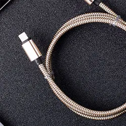 Rose gold Usb-кабель 2.4A быстрое зарядное устройство 1 м с одной головкой плетеные usb-кабели для iphone Xs Max Iphone6 6s Puls Ipad Mini 1 2 3 4 оборудования - Цвет: Rose gold