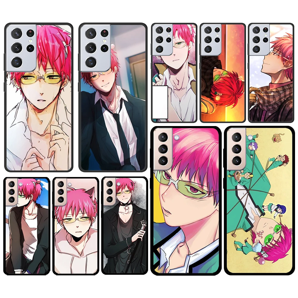 

Japanese Anime Saiki Kusuo for Samsung Galaxy S21 S20 FE Ultra Lite S10 S9 S8 S7 S6 Edge Plus Silicone Soft Black Phone Case