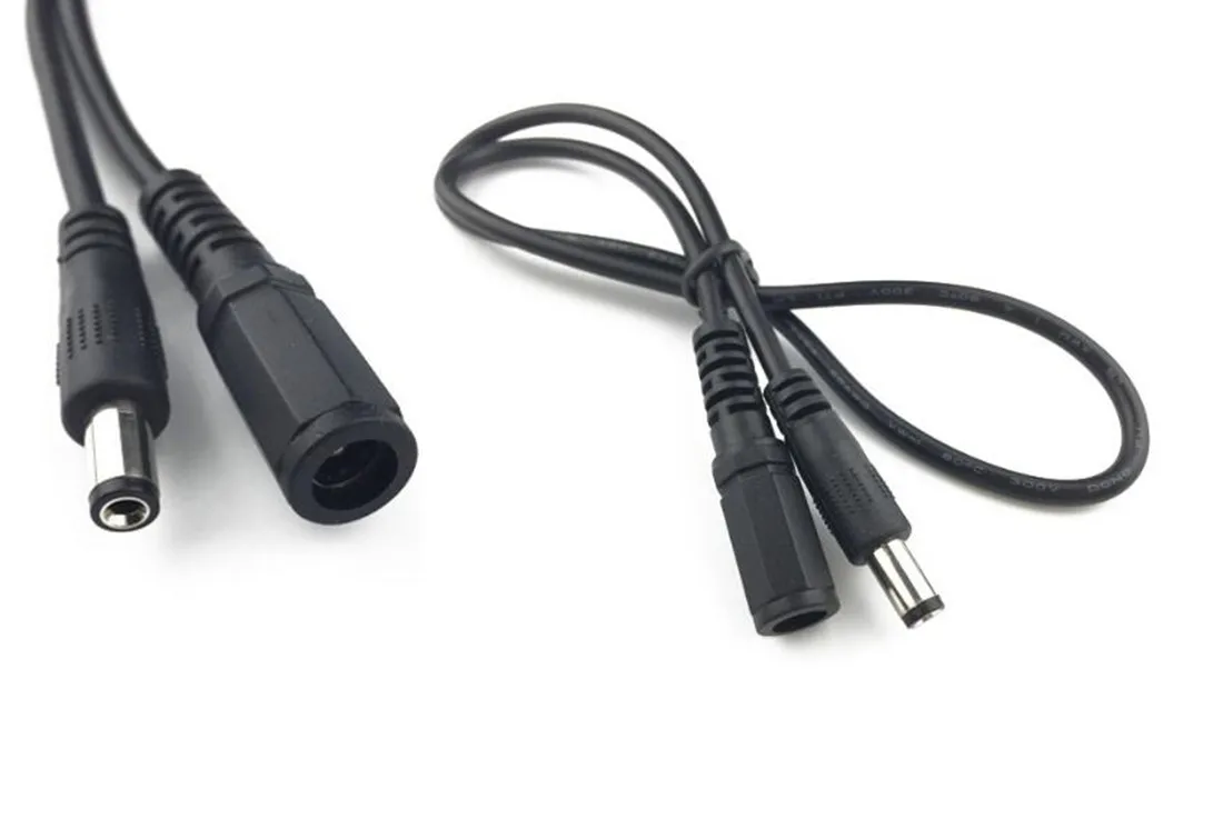 Женский к мужскому 12 В DC кабель питания удлинитель адаптер штепсельная вилка 5 мм