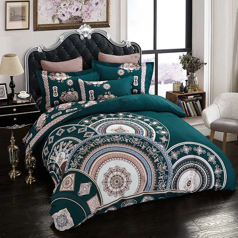 

Trees Dream Oriange Bohemia duvet cover winter thick comforter bedsheet Pillowcase bedding sets Queen King Bedlinen 3d 4pcs