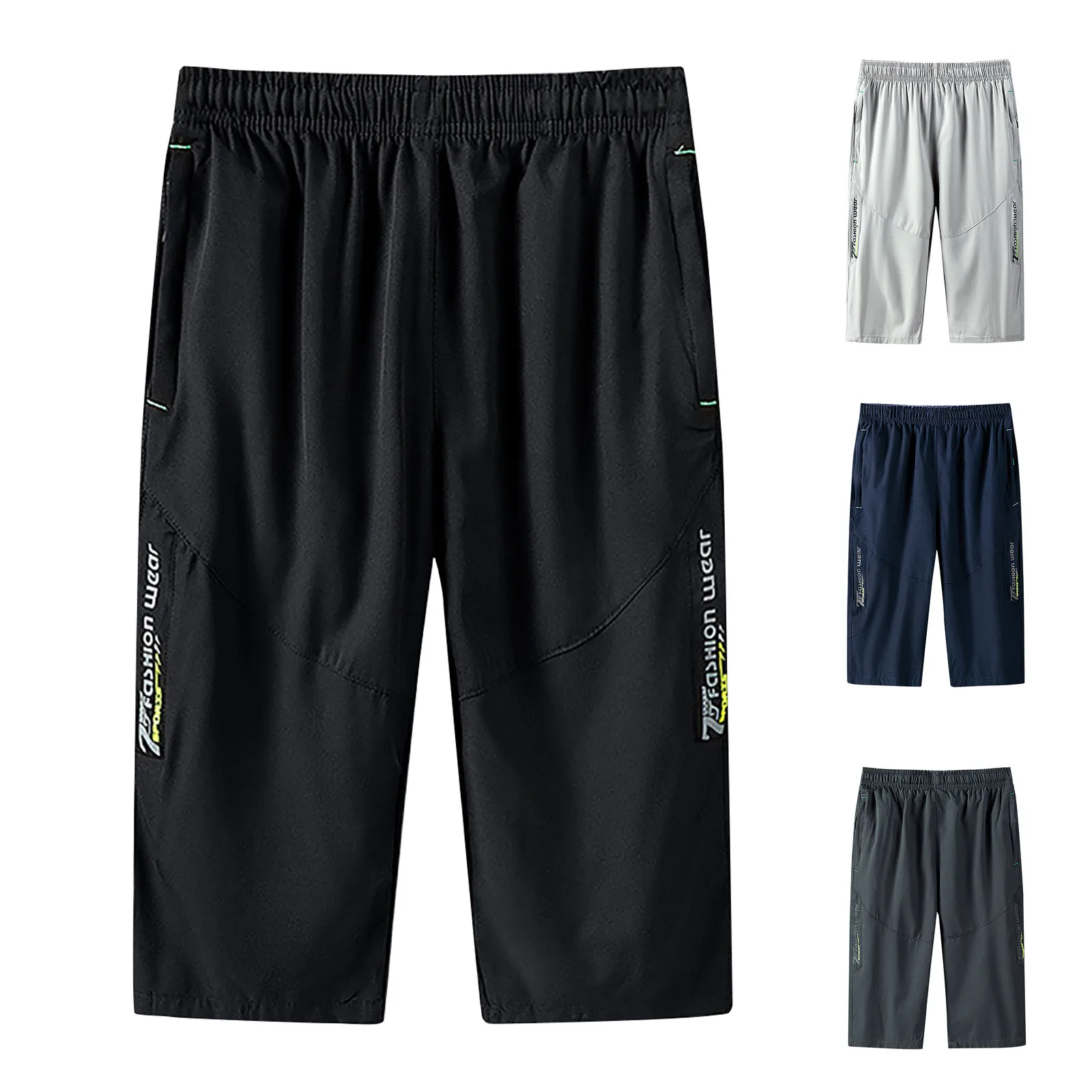 

2021 Summer Casual Men's Youth Fashion Sports Pants Shorts Men's Large Shorts Short Quick Dry Beach Shorts Male Sweatpant