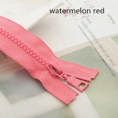 watermelon red Meetee, 4 шт., 55 см, 90 см, 5#, резиновая длинная молния, открытый конец, сумки на молнии, пальто, пуховик, для шитья, украшения одежды, аксессуары для рукоделия, AP204 - Цвет: watermelon red