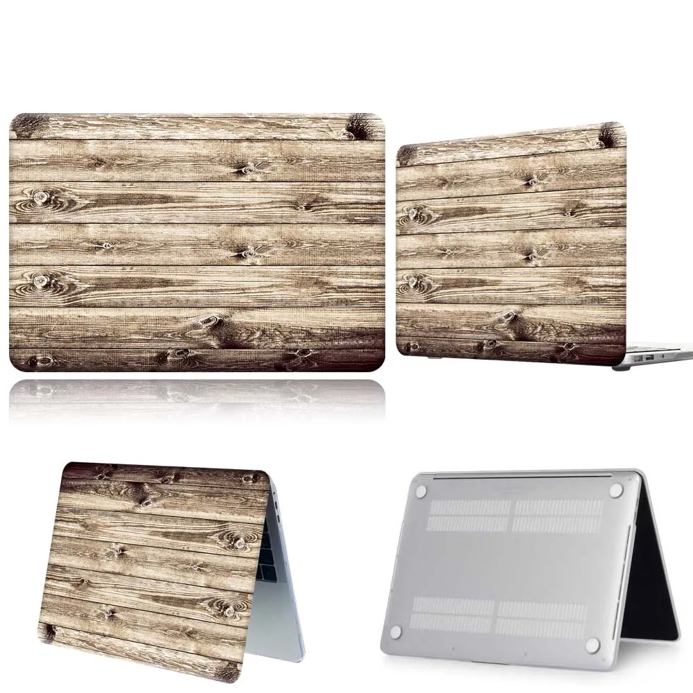 For Apple Macbook 12/Pro 13 A2251 A2289/Pro 13 A2338 Wooden Floor Laptop Case For Funda Macbook  Air 13 A2337/Pro 15 16/Air 11