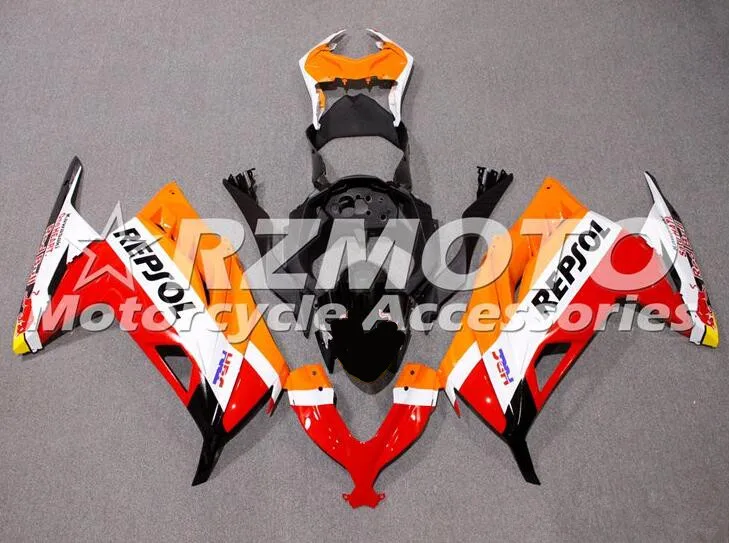 

Новый ABS мотоцикл Обтекатели наборы подходят для KAWASAKI Ninja 300 2013 --- 2019 EX300 13 14 15 16 17 18 19 Кузов Набор Repsol