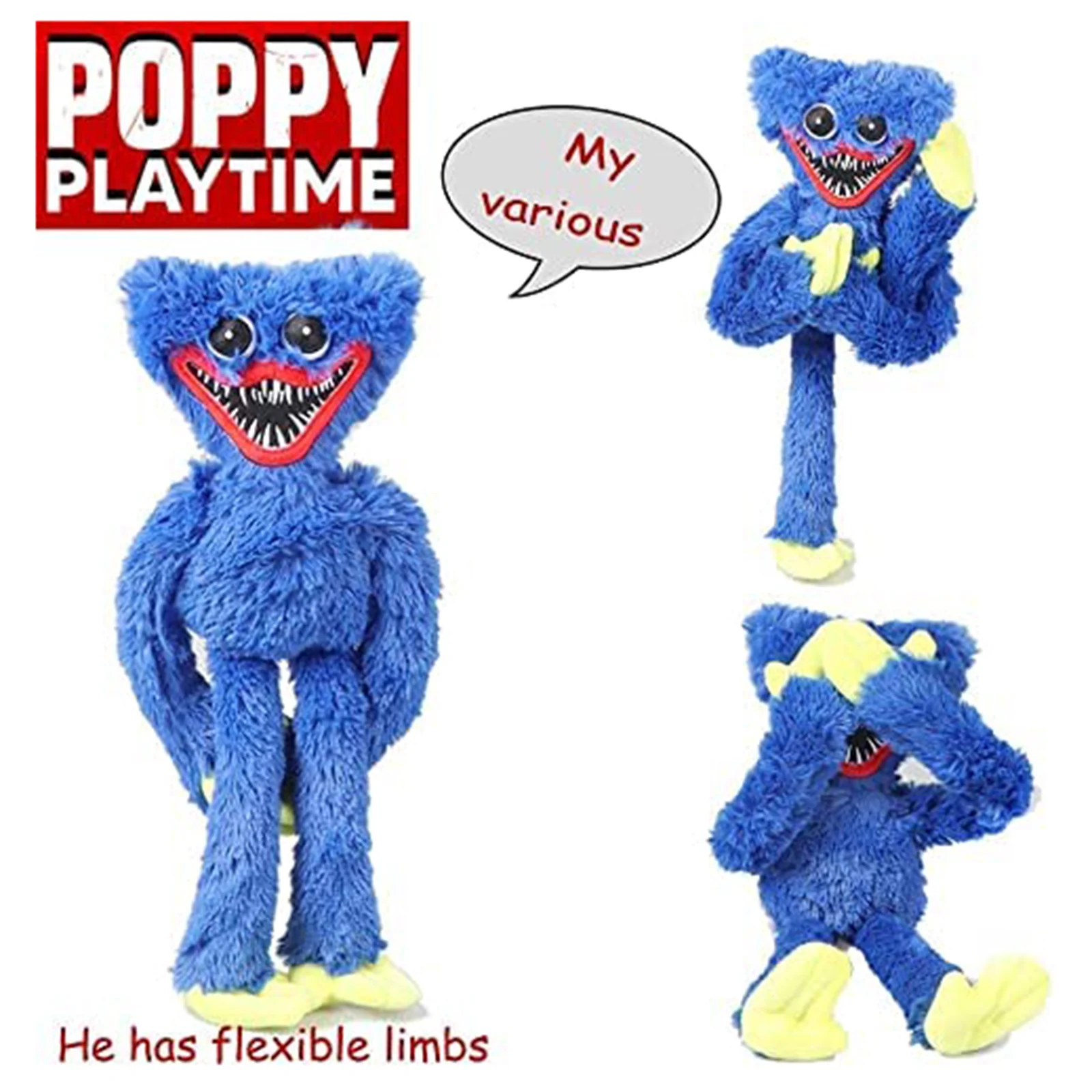 

40cm Huggy Wuggy Plush Toy Poppy Playtime Game Character Plush Doll Hot Scary Toy Peluche Toys Soft Gift Toys for Kids Christmas