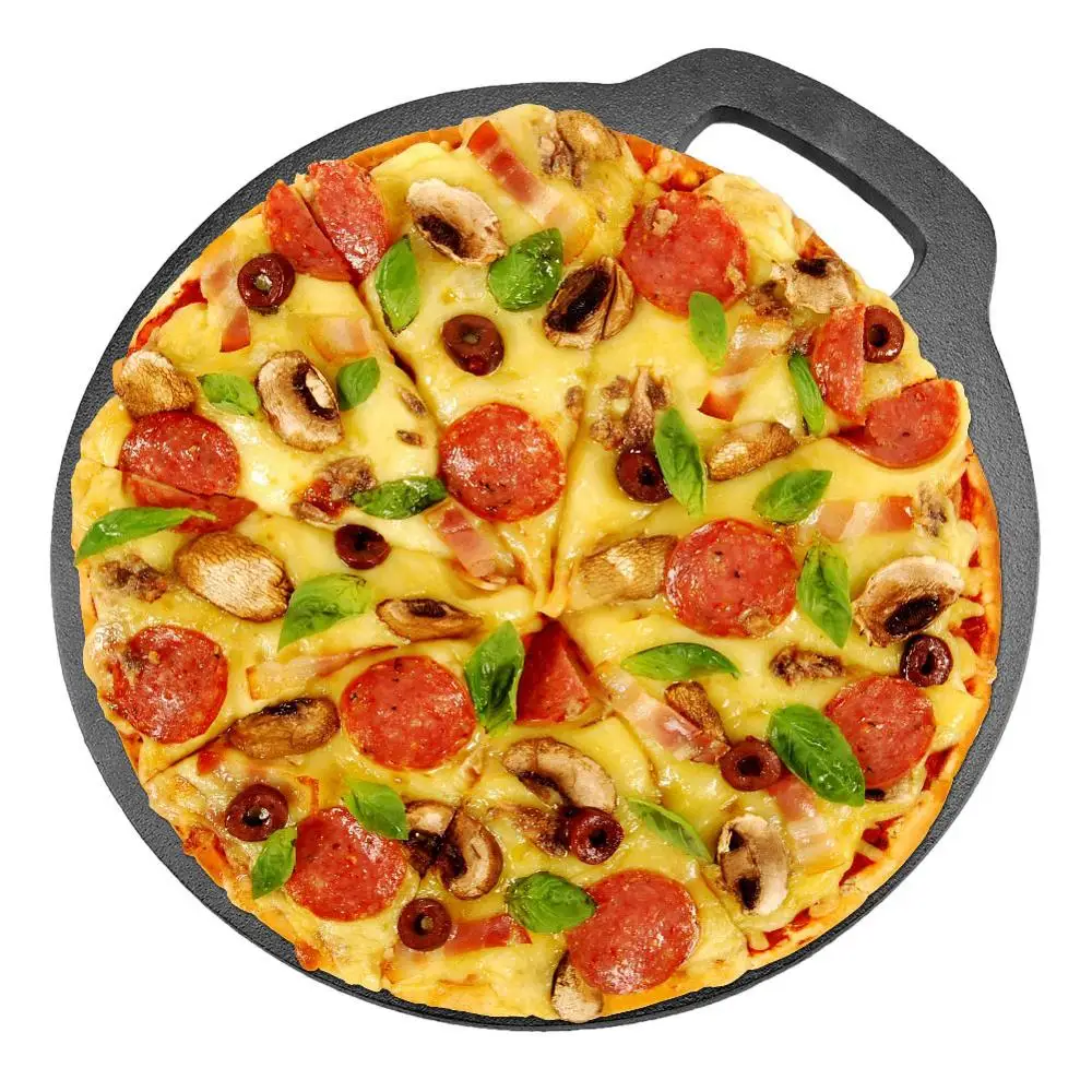 Pizza Stone Baking Pastry Tools Cast iron Anti-scalding Pizzas Spatula Oak Handle Cake Shovel Kitchen Accessories | Бытовая техника