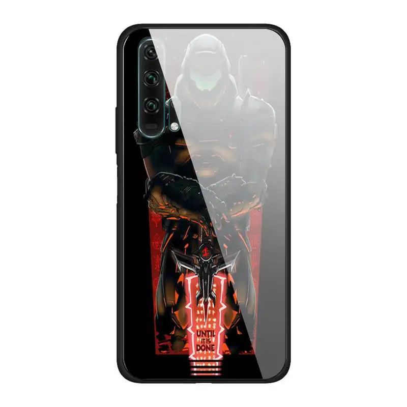 

Hot Game Doom Phone Case For Huawei P30 Lite 20 Por P9 10 Mate 10 9 Honor 9 10 NOVA 5 Cover Glass For Huawei P20 Case