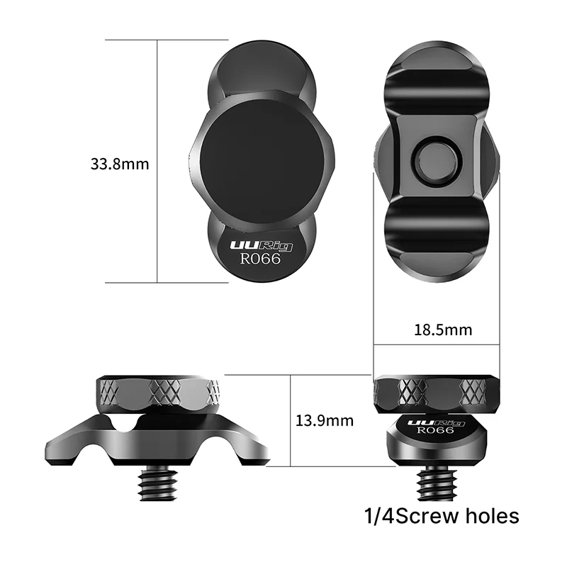 UURig R066 Universal 1/4 Screw HDMI Type-C Microphone Cable Lock Clip Clamp Top Handle Camera Cage | Мобильные телефоны и