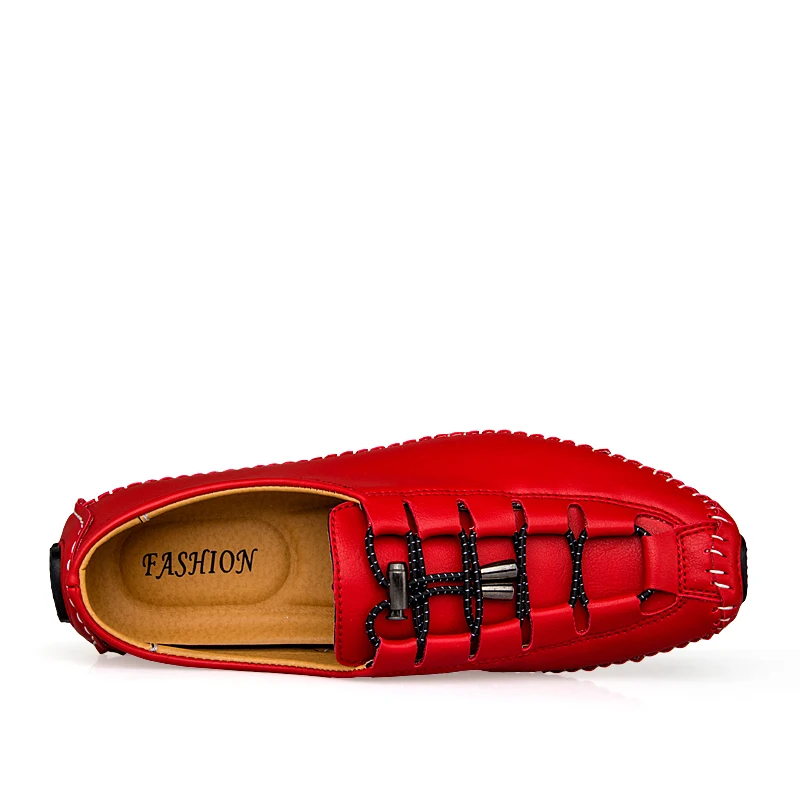 Мокасины мужские из натуральной кожи мягкие лоферы удобная обувь для вождения