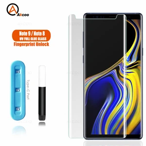 Imported Akcoo Note 8 Screen Protector UV Full Glue Tempered Glass for Samsung Galaxy Note 9 Screen Protector