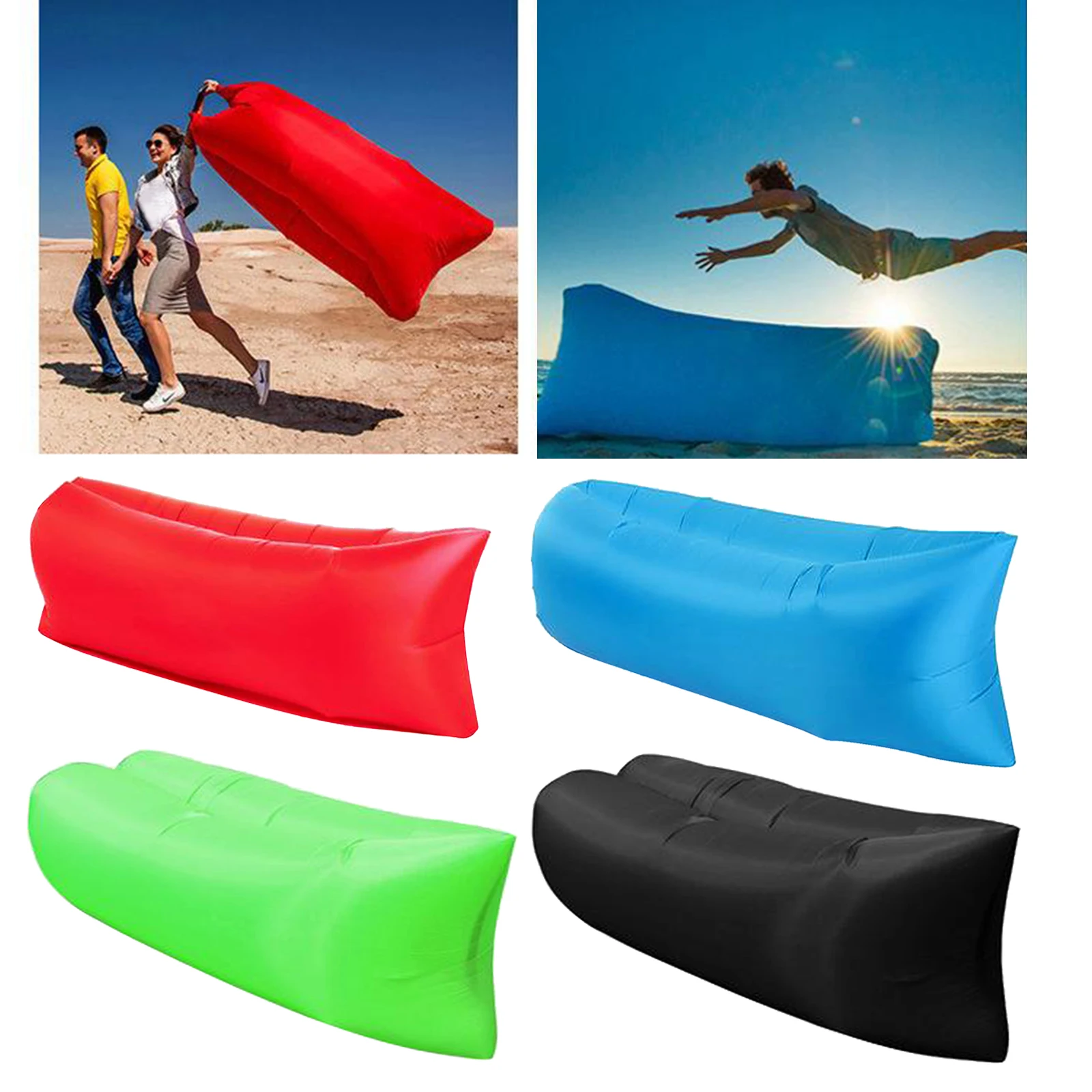 

Inflatable Air Bed Sofa Lounger Couch Chair Bag Hangout Outdoor Camping Beach Inflatable Couch Sofa Indoor Outdoor Free Shipping