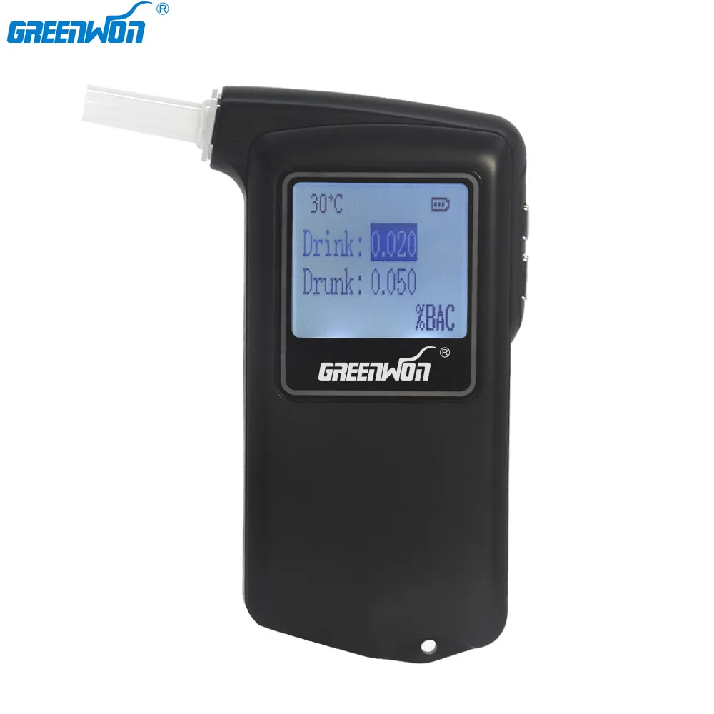 

Новый высокоточный профессиональный полицейский цифровой алкотестер Greenwon, алкотестер, бесплатная доставка, прямая поставка
