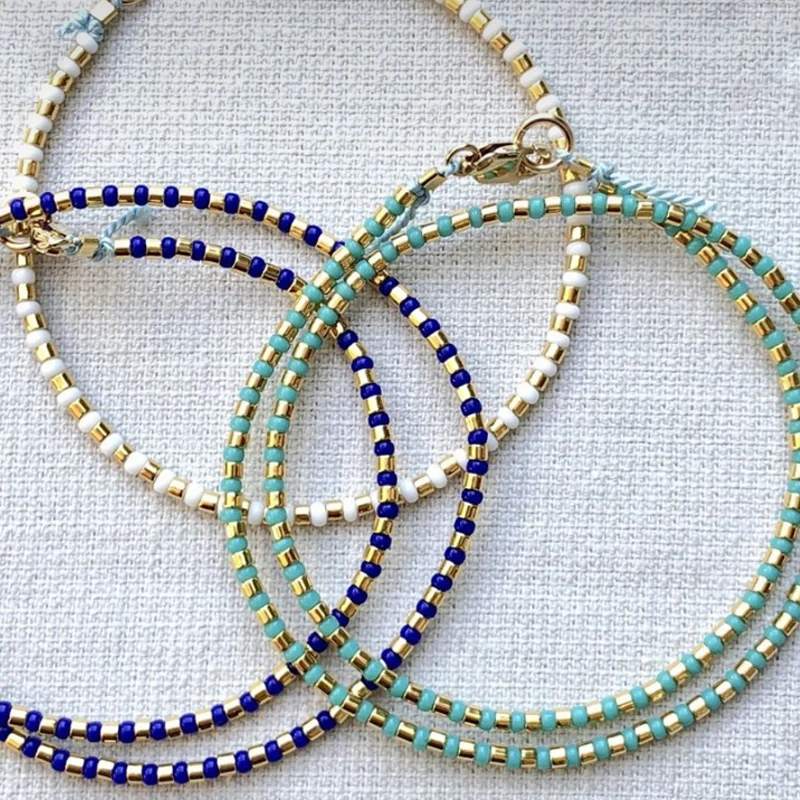 Fashion Dot Series Fine Bead Necklace Ohemia Style Women Short Collier Sieraden Stackable Men Jewelry Chocker Creative Design | Украшения и