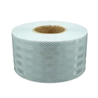 Светоотражающая полоса шириной 5  10  15  20 см, белая, декоративная наклейка для автомобиля, светоотражающая лента, предупреждающий знак против столкновений