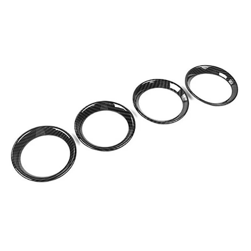 

for 2009-2014 Ford F150 Center Console Air Conditioning Vent Outlet Cover Trim Decoration Sticker, ABS Carbon Fiber 4Pcs