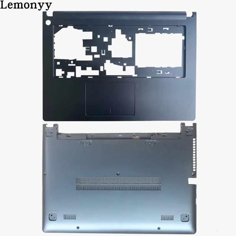 black C and D shell Черный цвет для lenovo Ideapad S400 S405 S410 S415 C оболочка Упор для рук крышка/D оболочка нижний чехол - Цвет: black C and D shell