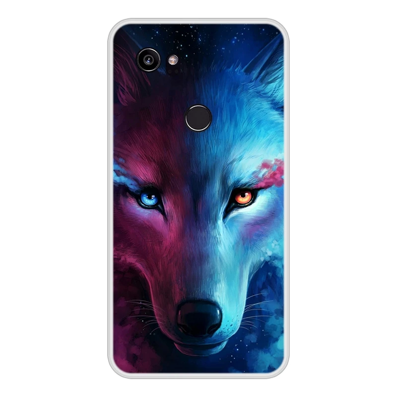 Чехол для Google Pixel 2 XL мягкий силиконовый чехол телефона из ТПУ с крутым рисунком 2XL
