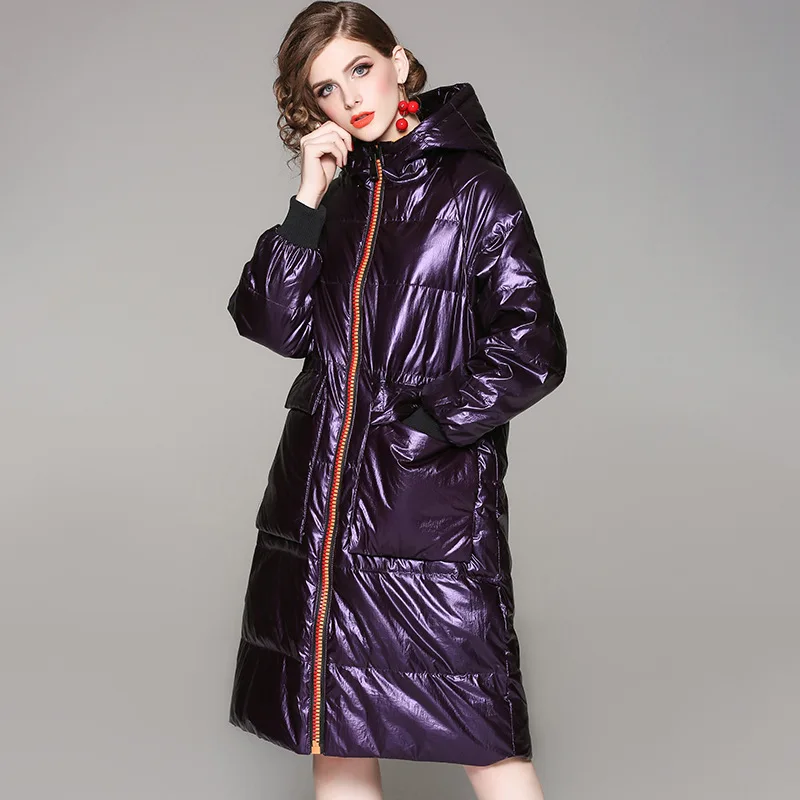 Новинка зимнее женское пальто на утином пуху толстая модная куртка теплые Куртки