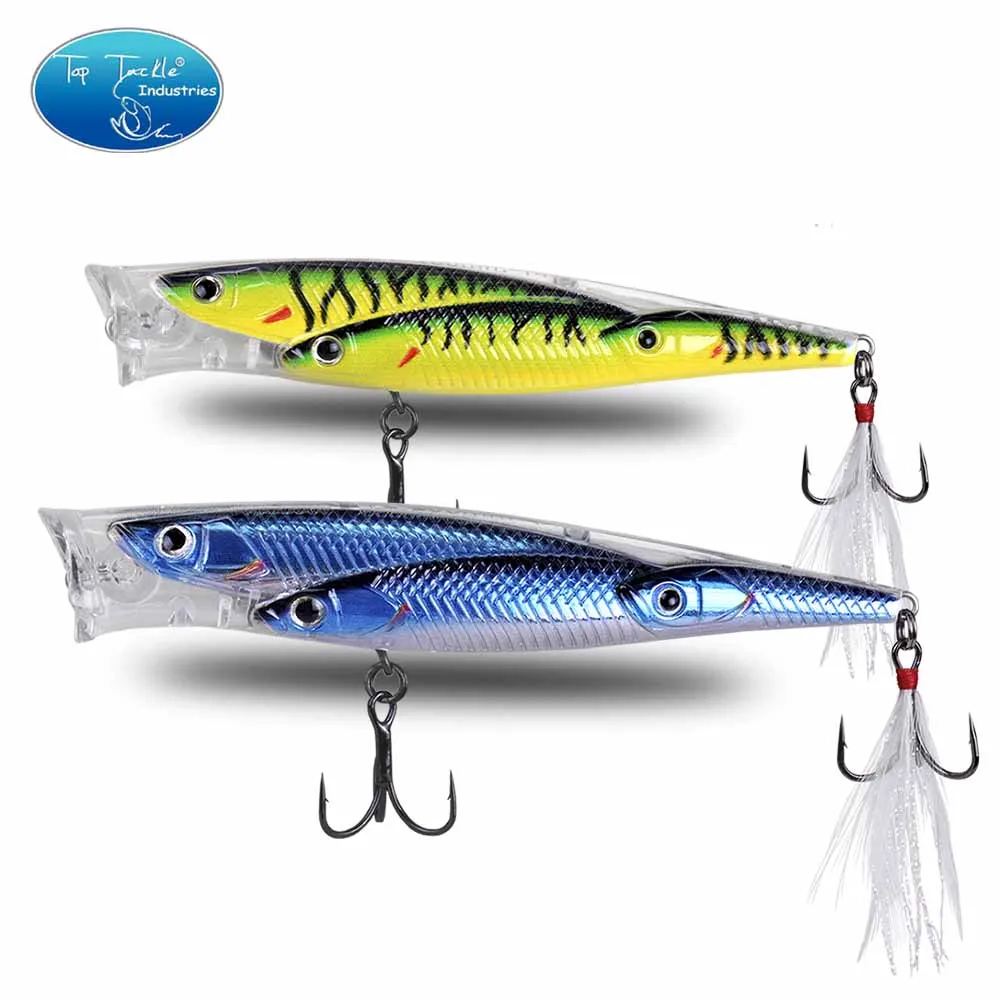 Floating popper fishing lure Topwater Plastic 100mm 14g artifical ABS plastic CF LURE bait | Спорт и развлечения