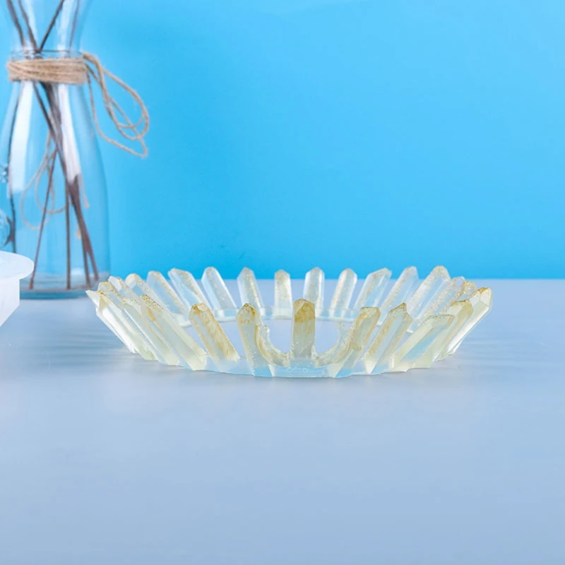 

DIY Crystal Crown Tiara Epoxy Resin Mold Decorations Casting Silicone Mould