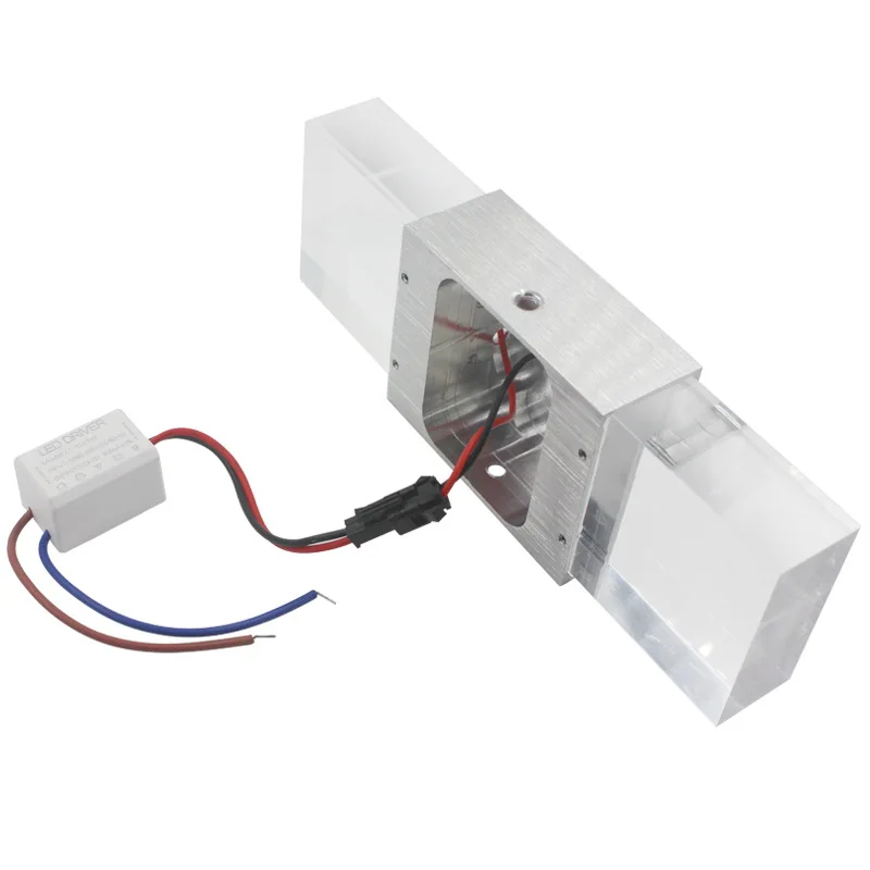 6 Вт бра квадратный светодиодный акриловый настенный светильник кристалл