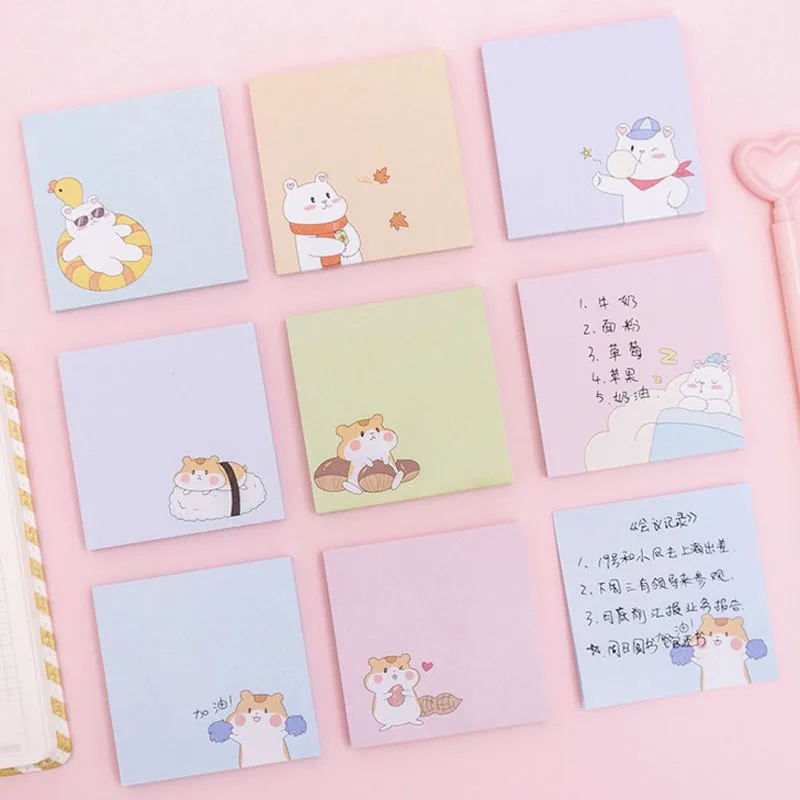 1 шт. кавайный хомяк медведь бумажная фотобумага корейские кавайные канцелярские