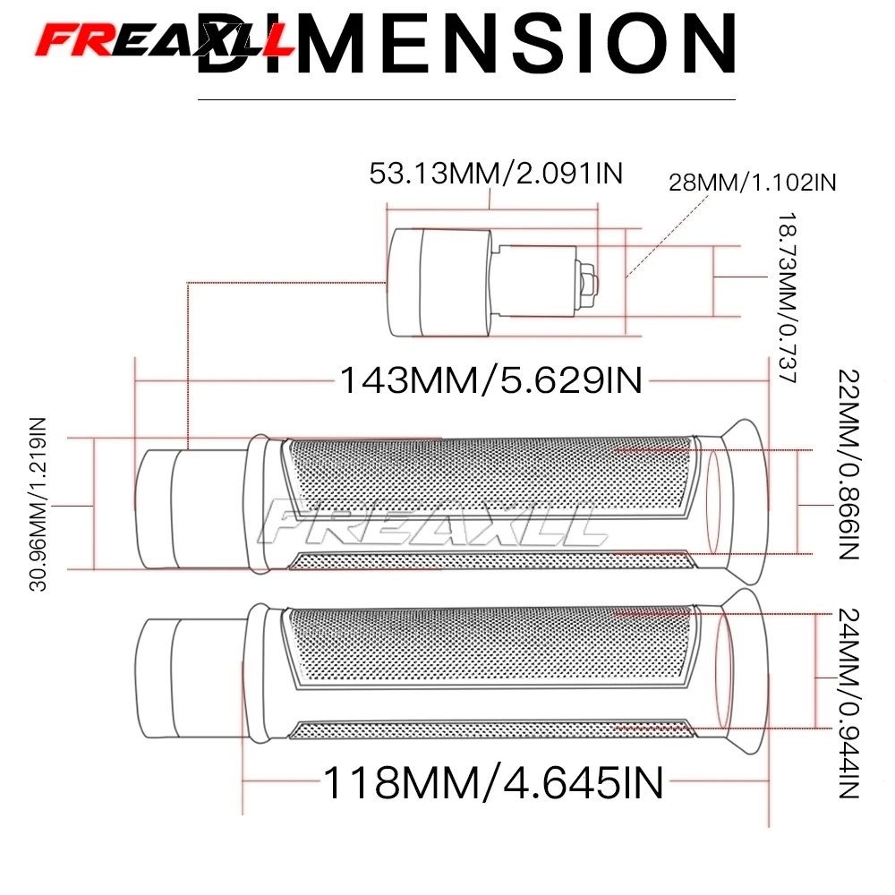 7/8 'དྷ мм мотоциклетные ручки противоскользящие концы для SUZUKI GSXR1100 RF900RGSX S125 GSX