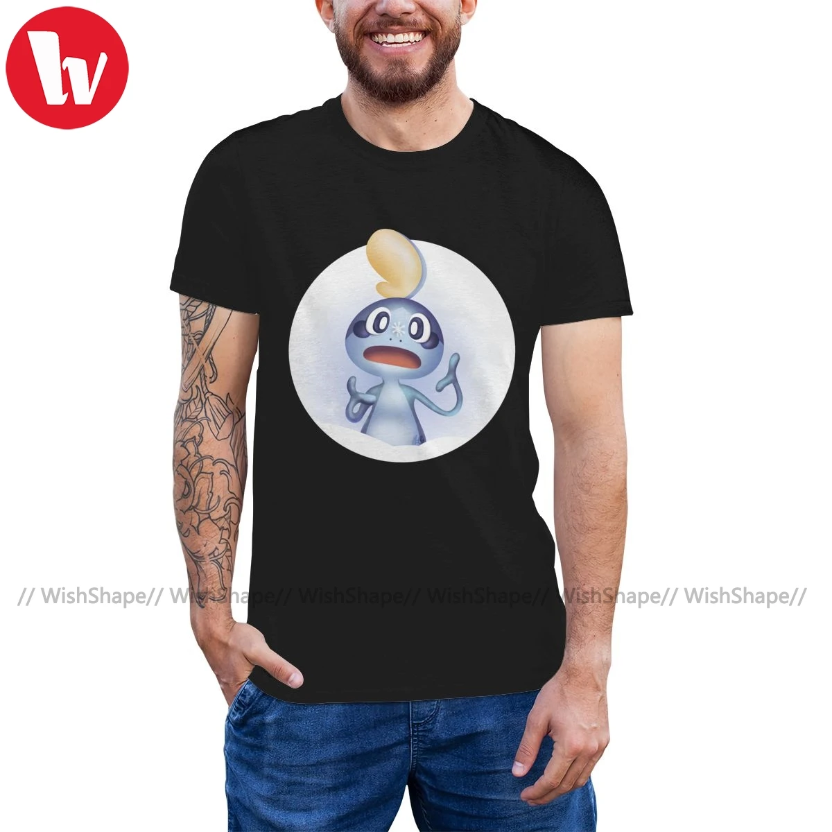 Футболка Pokedex Заснеженная лягушка потрясающая Мужская футболка 100 хлопок 3xl с