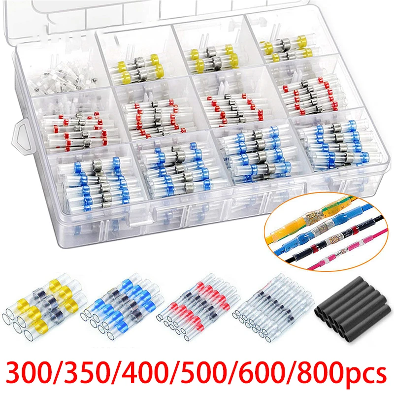 

Set Wire Connector Solder Polyolefin Tube Waterproof Shrinkable Sealing