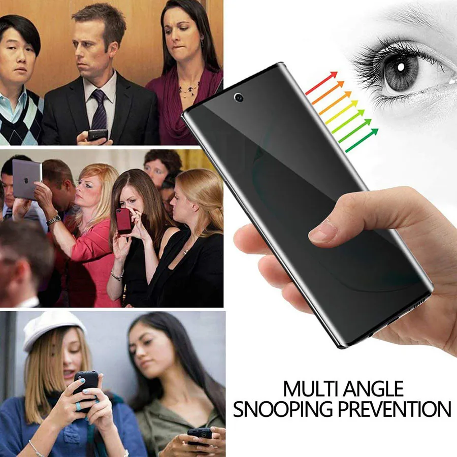 

Anti Spy Tempered Glass For Samsung Galaxy Note 20 S21 Ultra S20 Note 10 Plus A51 A71 Full Privacy Protection Screen Protector