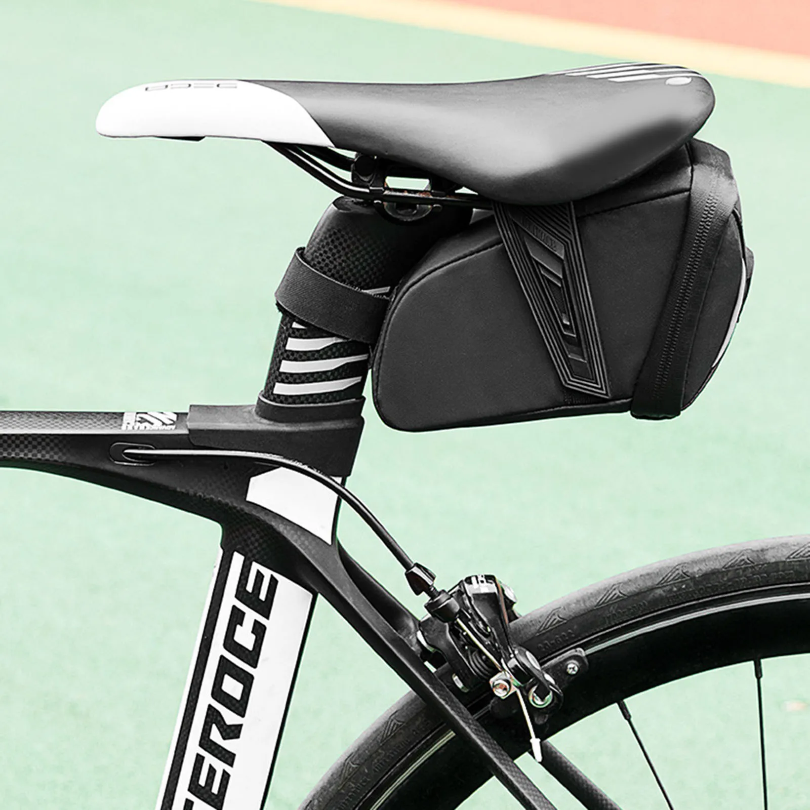 

1L Rainproof Bicycle Bag Shockproof Bike Saddle Bag For Refletive Rear Large Capatity Seatpost MTB Bike Bag Accessories
