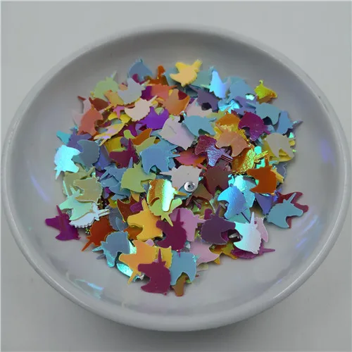 AB mixed 10 g/ Set Unicorn Glitter AB Colors Loose Sequins for Craft Nail Body Art Painting Wedding Dance Drsee DIY Bags Shoes Decoration - Цвет: AB mixed