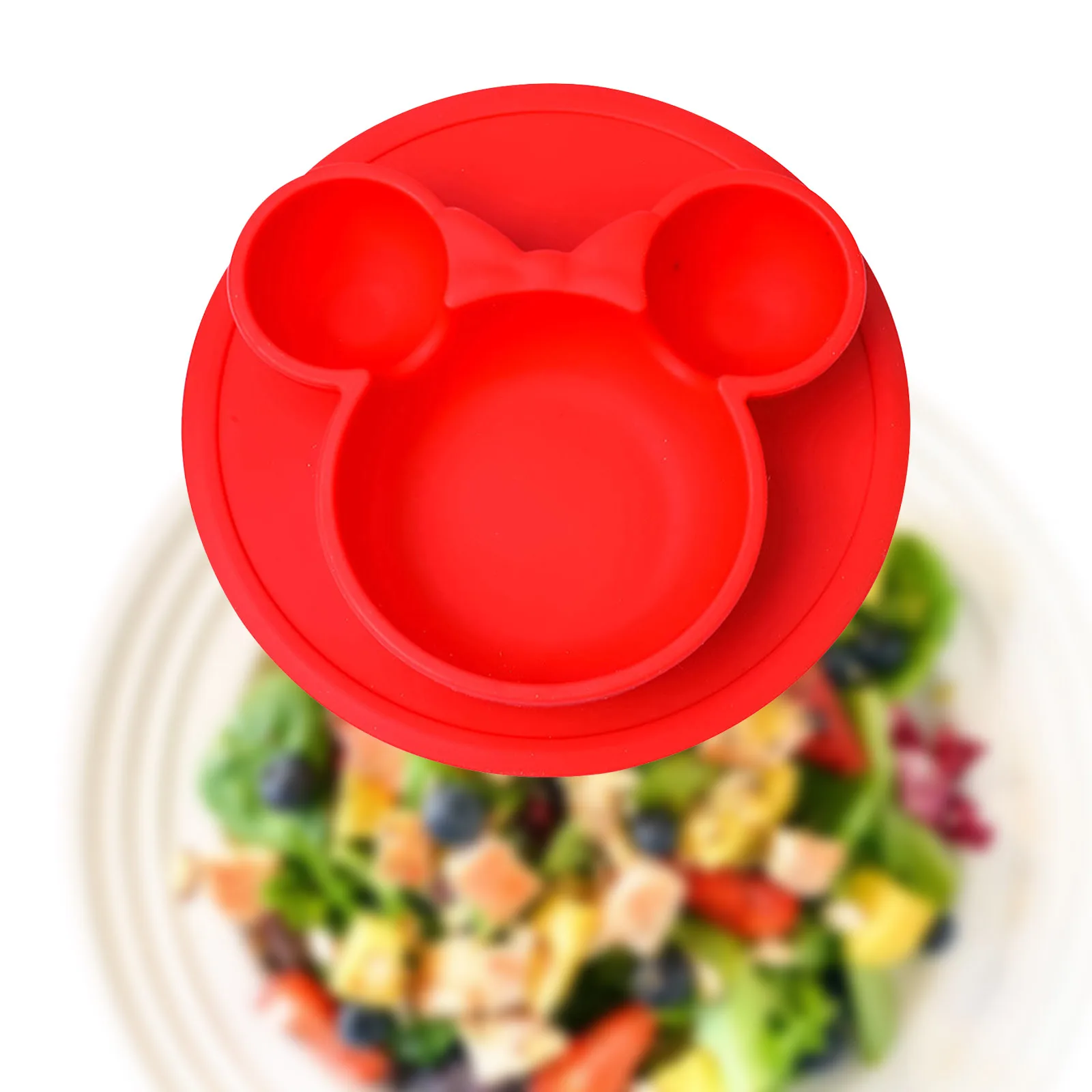 

Silicone Baby Bowl Baby Silicone Plate Tableware Food Supplement Bowl Kids Non-Slip Suction Cup Tray Baby Feeding Dishes