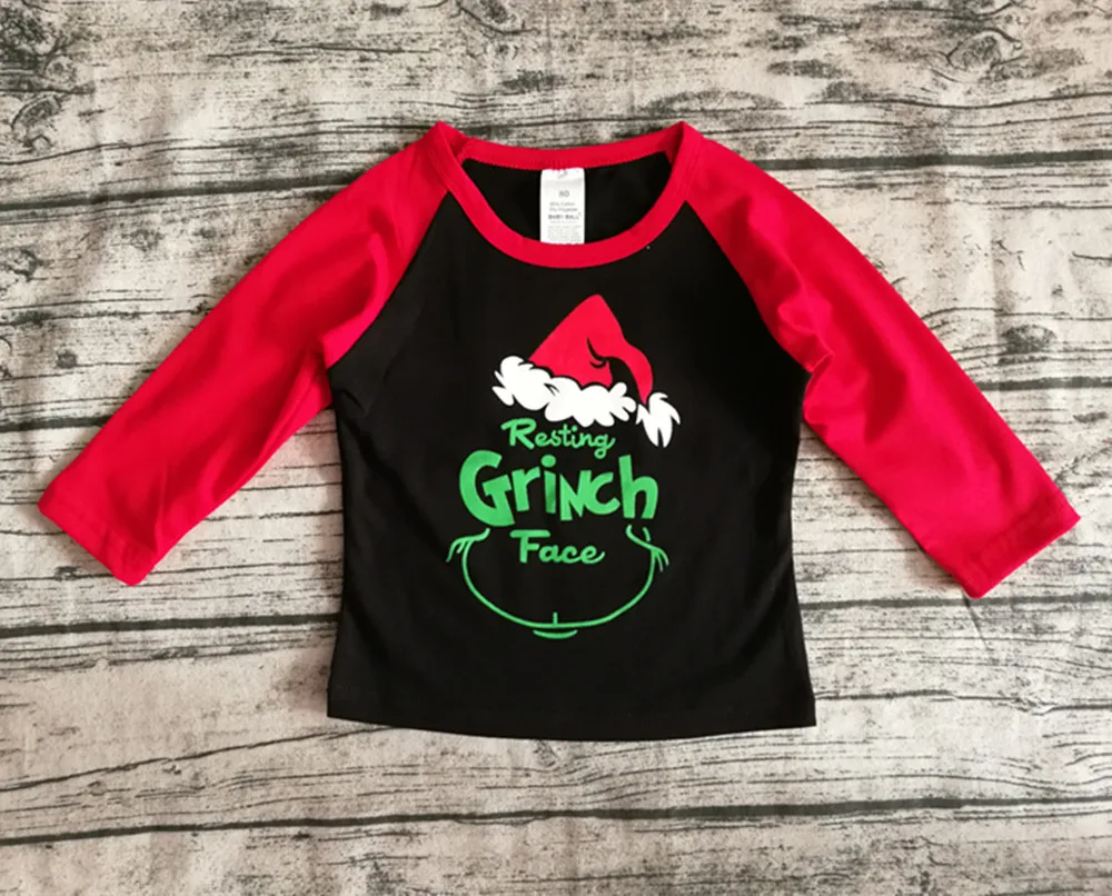 Рождественская рубашка для мамы и дочки топы с длинными рукавами реглан | Мать