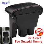 Автомобильный подлокотник для Suzuki Jimny, подлокотник Jimny JB74 JB64 2021 2020 2019 2018, коробка для хранения, аксессуары для интерьера автомобиля, 3USB