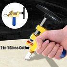 Профессиональный инструмент для резки стеклянной плитки Easy Glide 2 в 1, инструмент для резки керамической плитки и стекла, портативный строительный резак, Прямая поставка