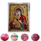 2021 алмазная живопись сделай сам, алмазная вышивка, вышивка крестиком, икона 5D, стеклянная мозаика, Новогоднее украшение для подарка