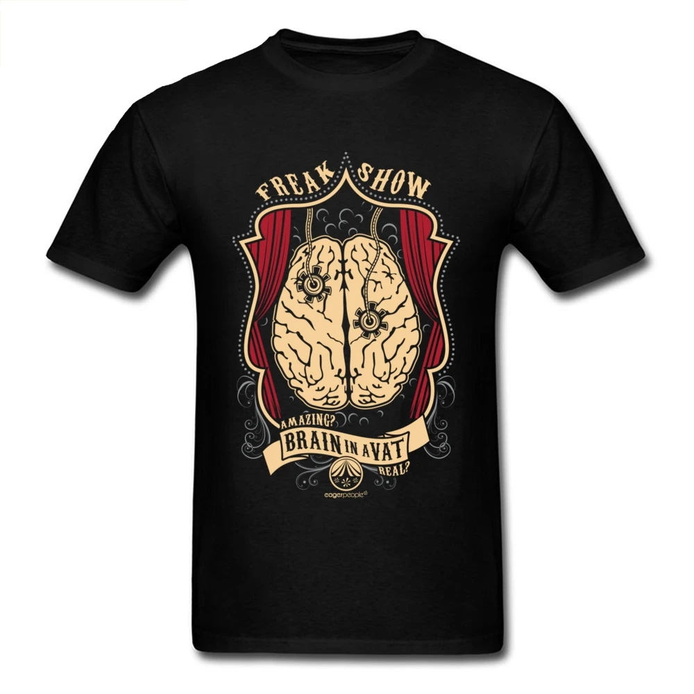 

Freak Show Tshirt Brain Printed Man T Shirt Latest O Neck Short Sleeve Cotton Mens Top T-shirts Personalized Clothes Wholesale