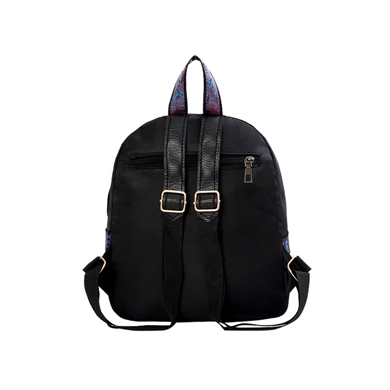 Модный высококачественный кожаный черный Мини дорожный рюкзак для женщин и