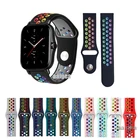 Ремешок силиконовый спортивный для Huami Amazfit GTS3 GTS 2e GTS2 mini, сменный Браслет для Huami Bip Lite S UNeo, 20 мм 22 мм