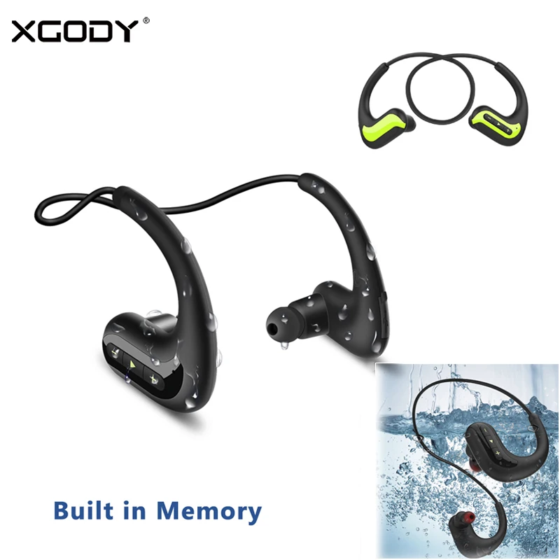 XGODY S1200 беспроводные наушники Bluetooth 4 2 гарнитура стерео с шейным креплением 8 Гб